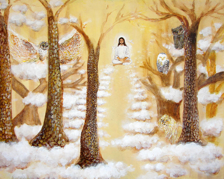 Jesus Art - The Christ Childs Asleep Painting by Ashleigh Dyan Bayer
