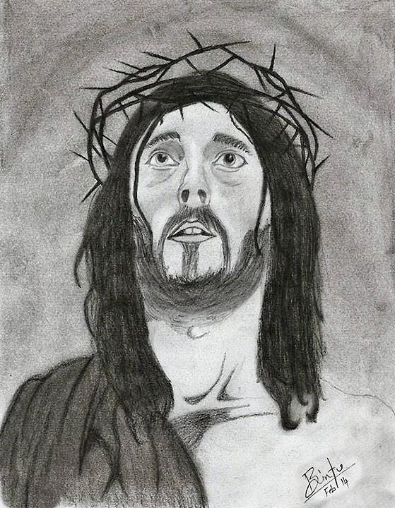 Jesus Drawing by Bintu Yashwanth