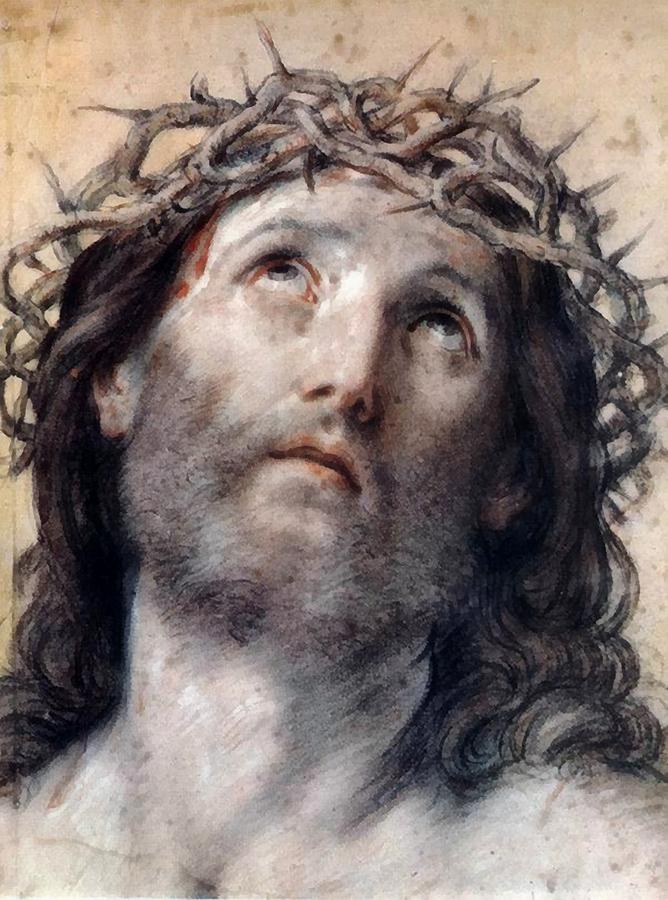 Jesus Christ Crown of Thorne Digital Art by Guido Reni