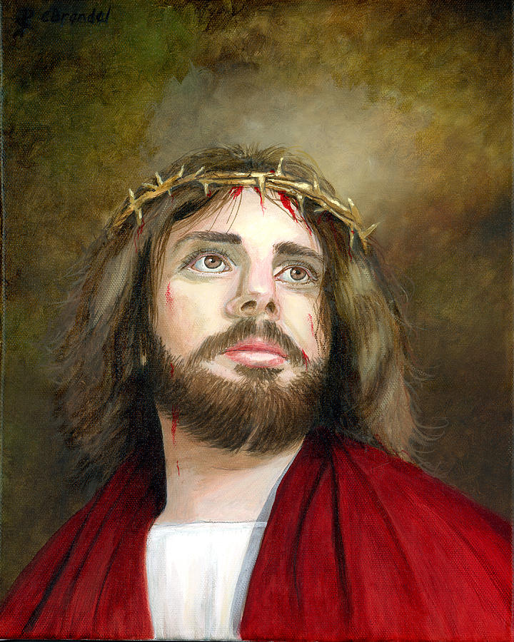 Jesus Christ Crown Of Thorns Painting
