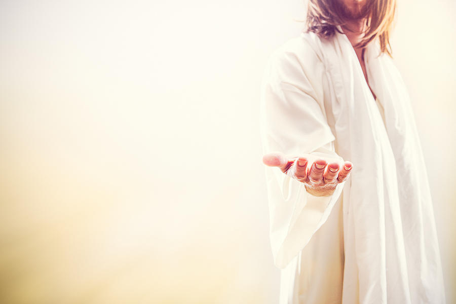 Jesus Christ Extending Welcoming Hand Photograph by RyanJLane