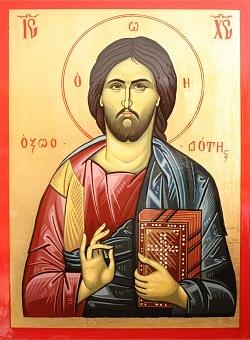 Orthodox Icons Painting - Jesus christ Icon by Marian Moncea