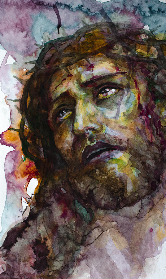 Portrait Painting - Jesus Christ by Laur Iduc