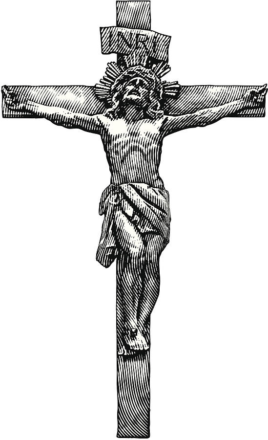 Jesus Crucifixion Drawing by GeorgePeters