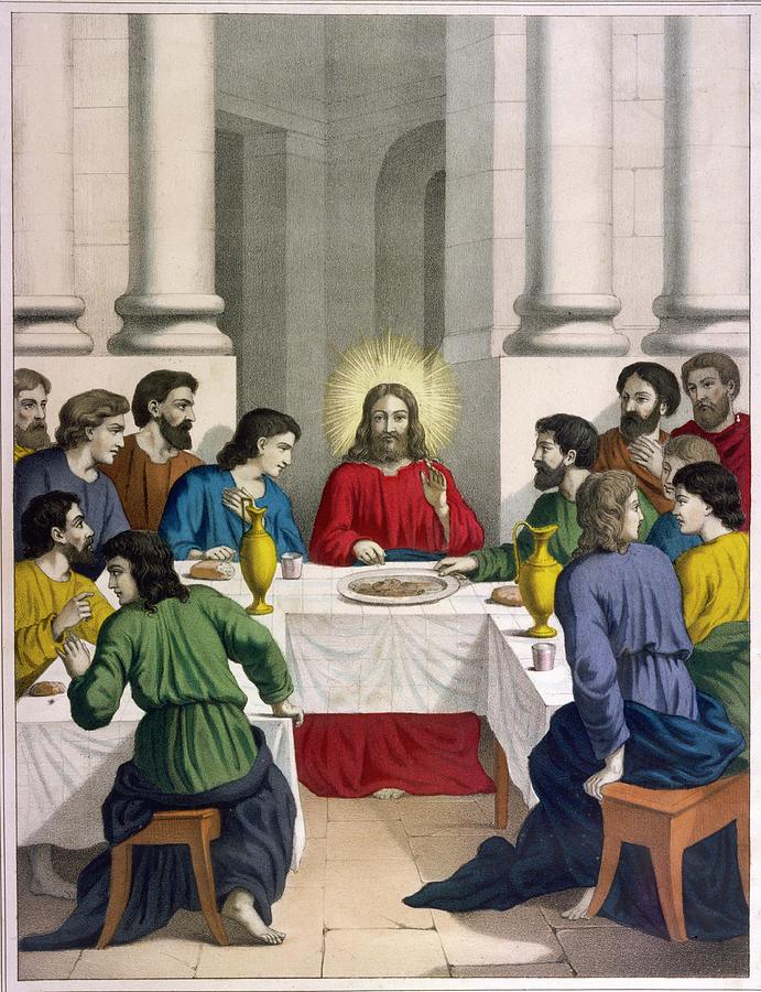 Jesus Explains To His Disciples Drawing by Mary Evans Picture Library ...