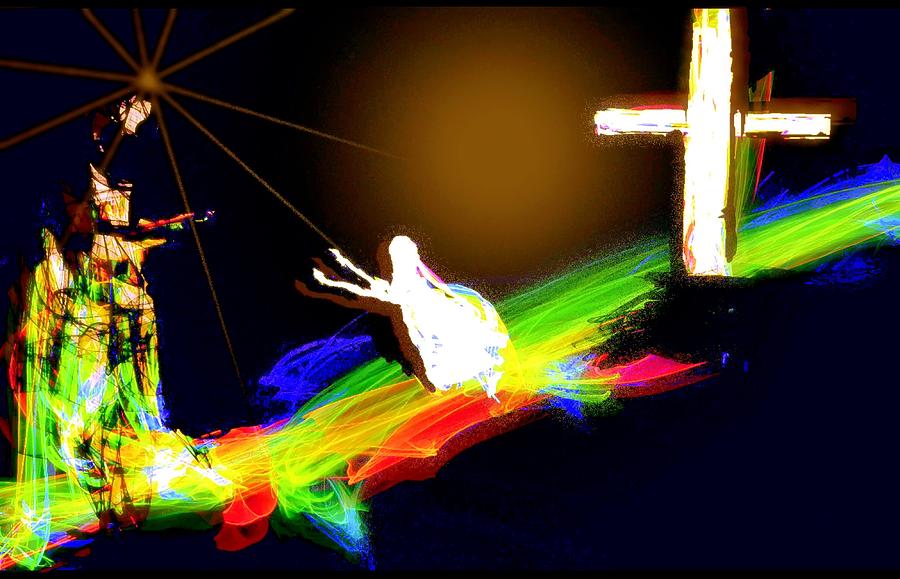 Christianity Digital Art - Jesus Healing the Woman  by Rick Todaro