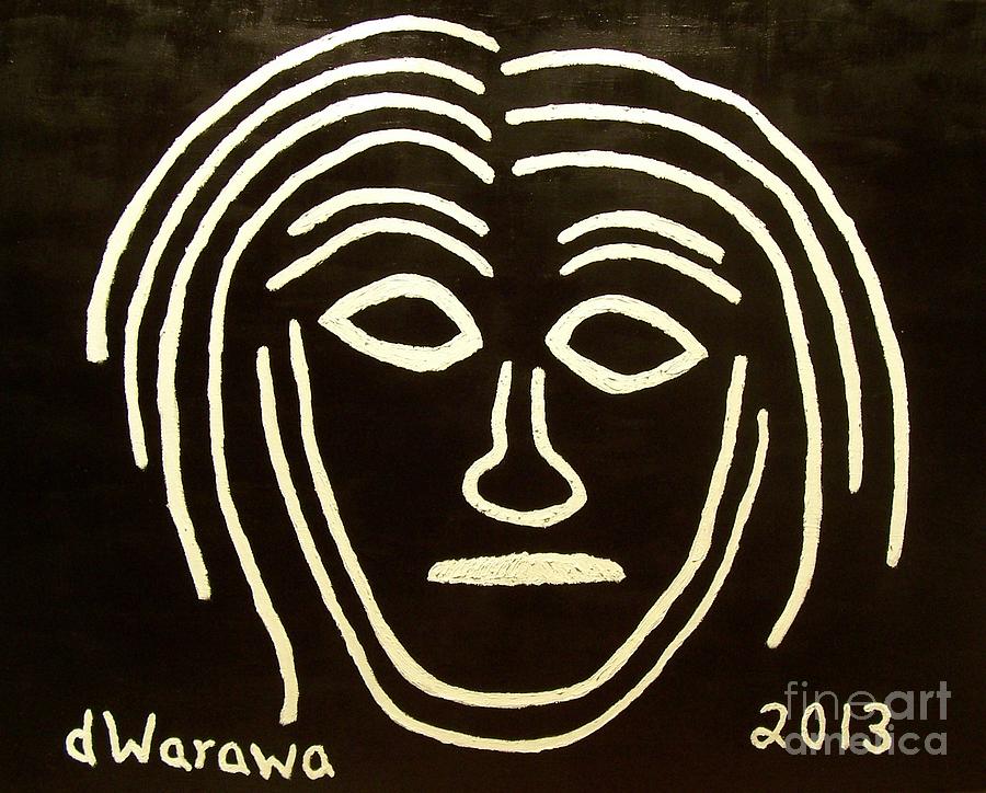 Jesus in Black Painting by Douglas W Warawa
