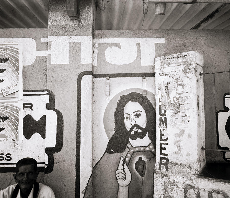 Jesus In Mumbai India Photograph by Shaun Higson