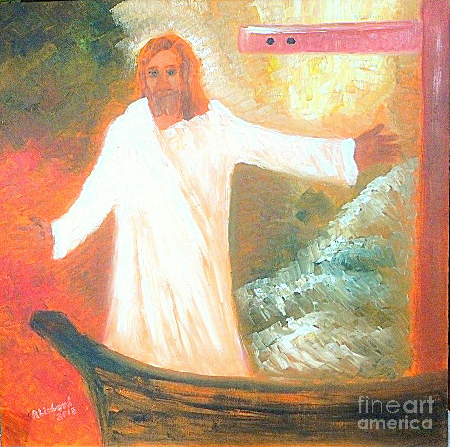 Jesus is The Christ The Holy Messiah #1 Painting by Richard W Linford