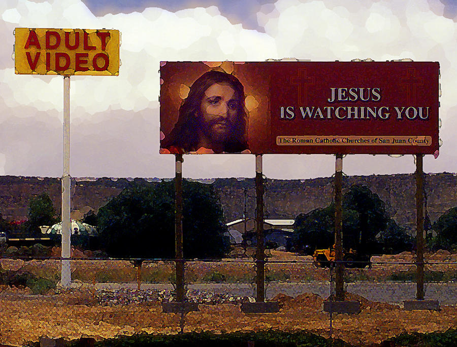 Jesus Is Watching You Photograph by Ron Regalado