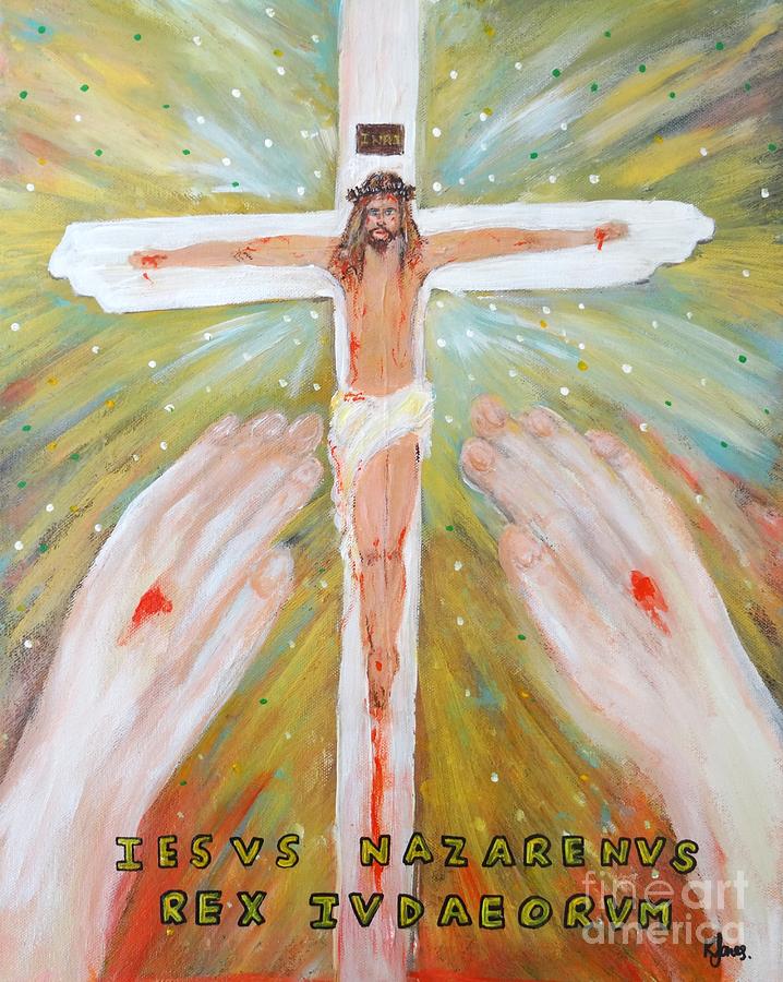 Jesus - King of the Jews Painting by Karen Jane Jones