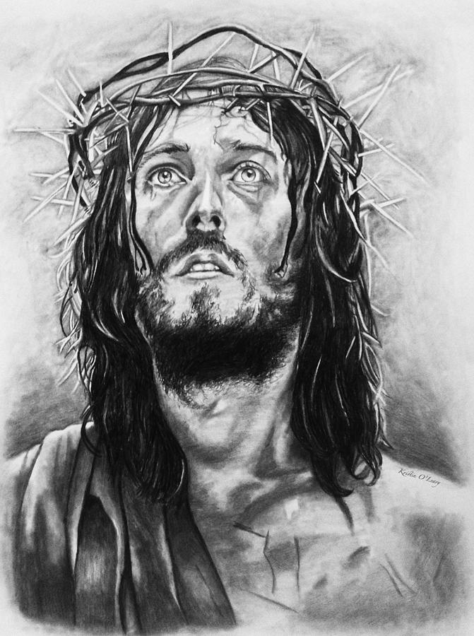 Jesus Drawing by Kristin O'Leary - Fine Art America