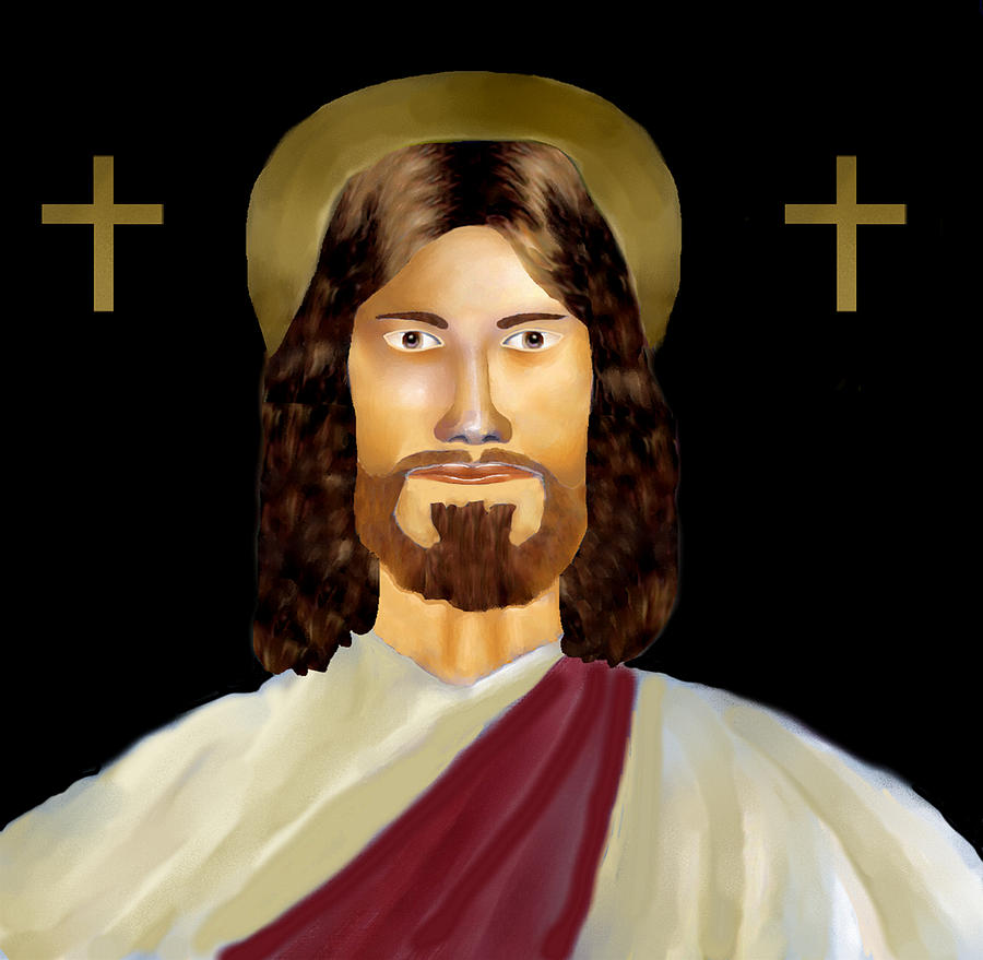 Jesus Painting by Larry Cirigliano