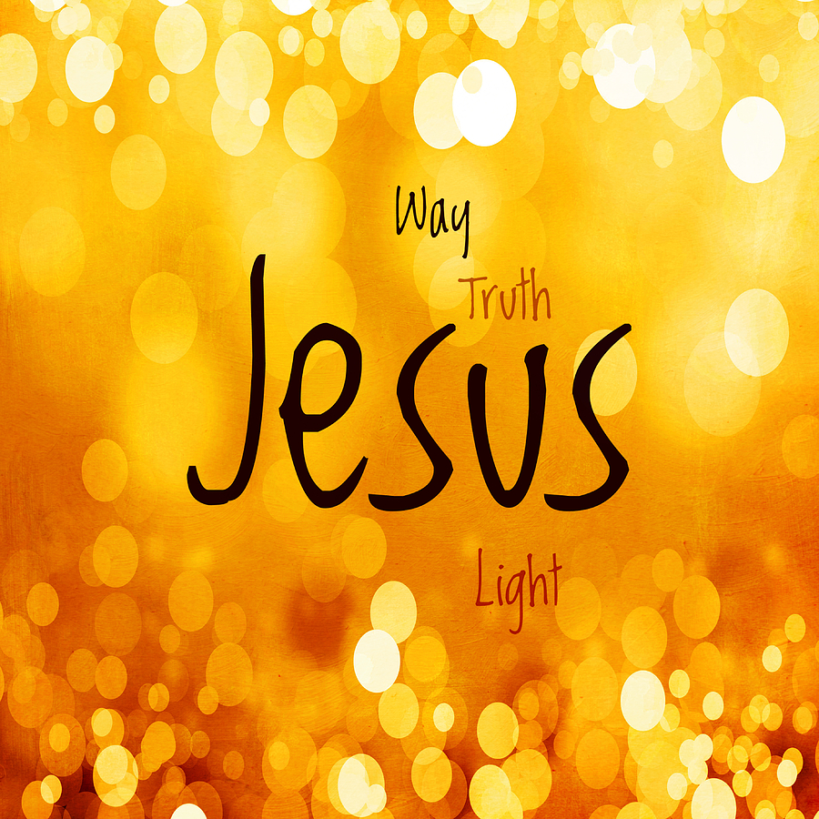 Jesus Light 1 Mixed Media by Angelina Tamez