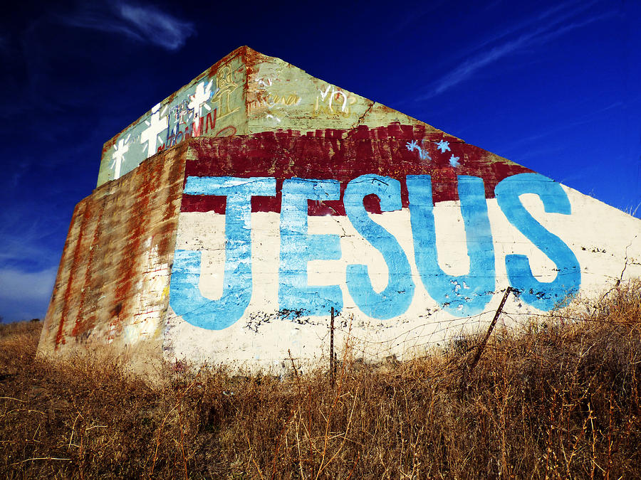 Jesus mural Photograph by Pamela Patch