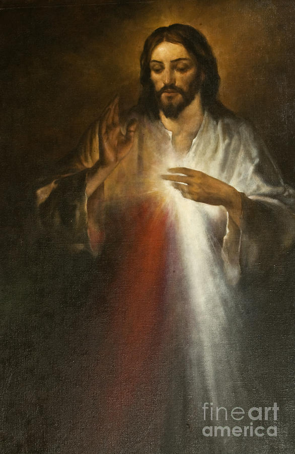 Jesus Of Divine Mercy Painting