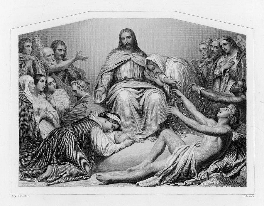 Jesus Christ Drawing - Jesus Of Nazareth  Depicted As christ by Mary Evans Picture Library