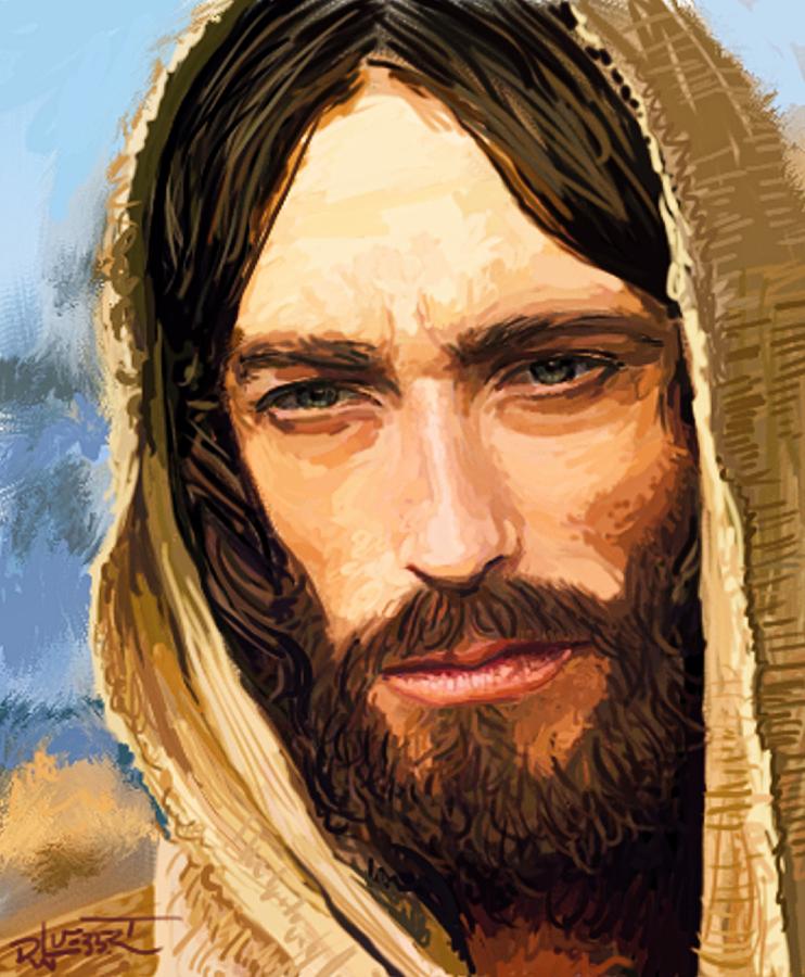 Jesus of Nazareth Portrait Digital Art by David Luebbert