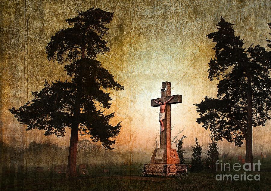 Easter Photograph - Jesus on the Cross by Sharlotte Hughes