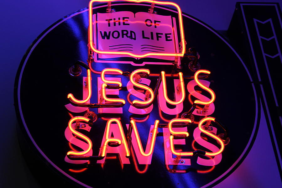 Jesus Saves Photograph by Jane Linders