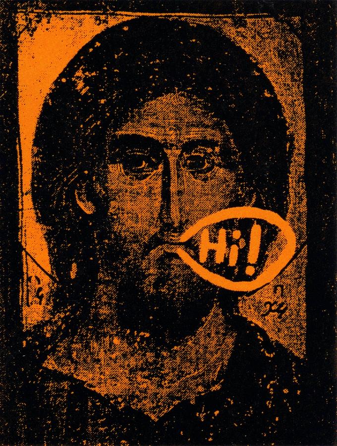 Celebrity Painting - Jesus Says Hi by Patrick Morgan