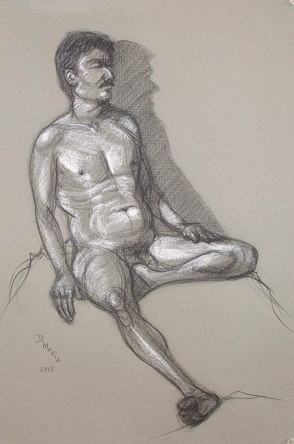Jesus Seated #1 Drawing by Donelli  DiMaria