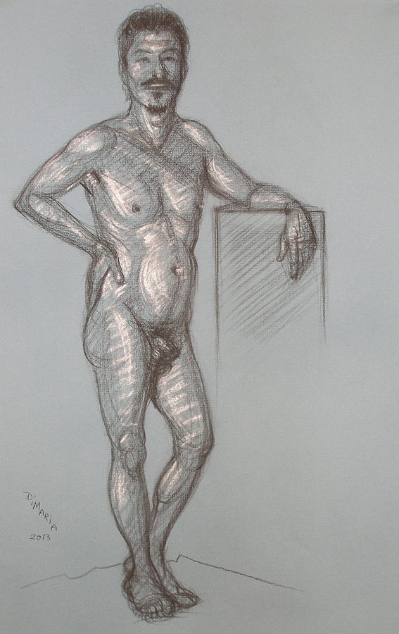 Jesus Standing #1 Drawing by Donelli  DiMaria