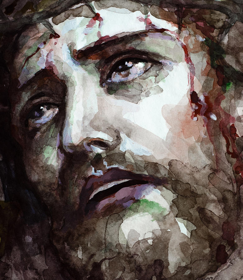 Jesus Suffering Painting by Laur Iduc