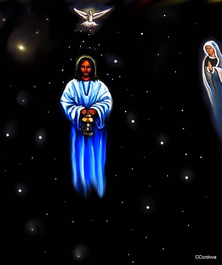 Jesus - The Guiding Light Painting by Carmen Cordova