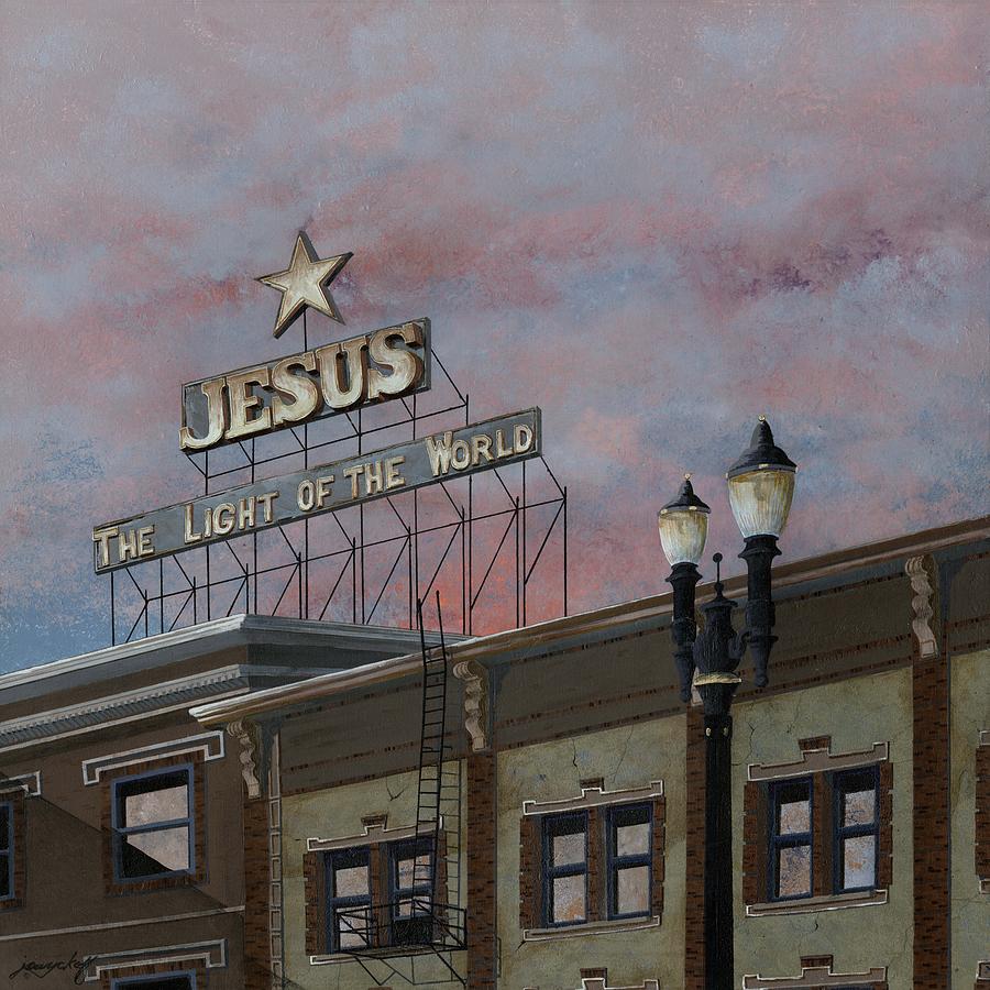 Portland Painting - Jesus The Light of the Word by John Wyckoff