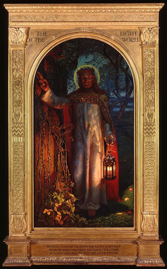 Vintage Painting - Jesus The Light of the World by Philip Ralley