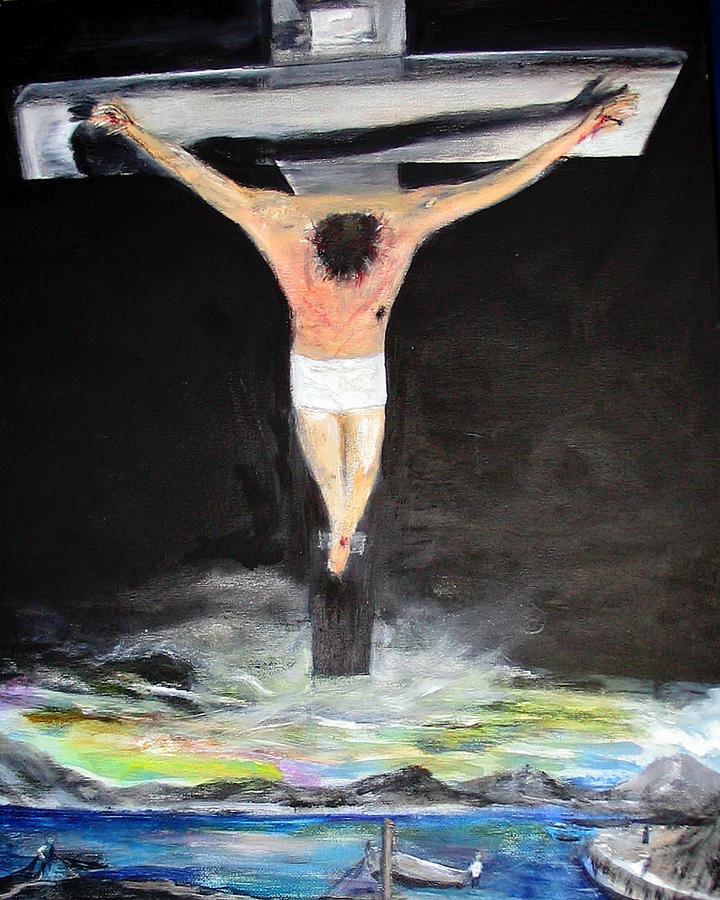 Jesus The Ultimate Sacrifice Painting by Rick Todaro