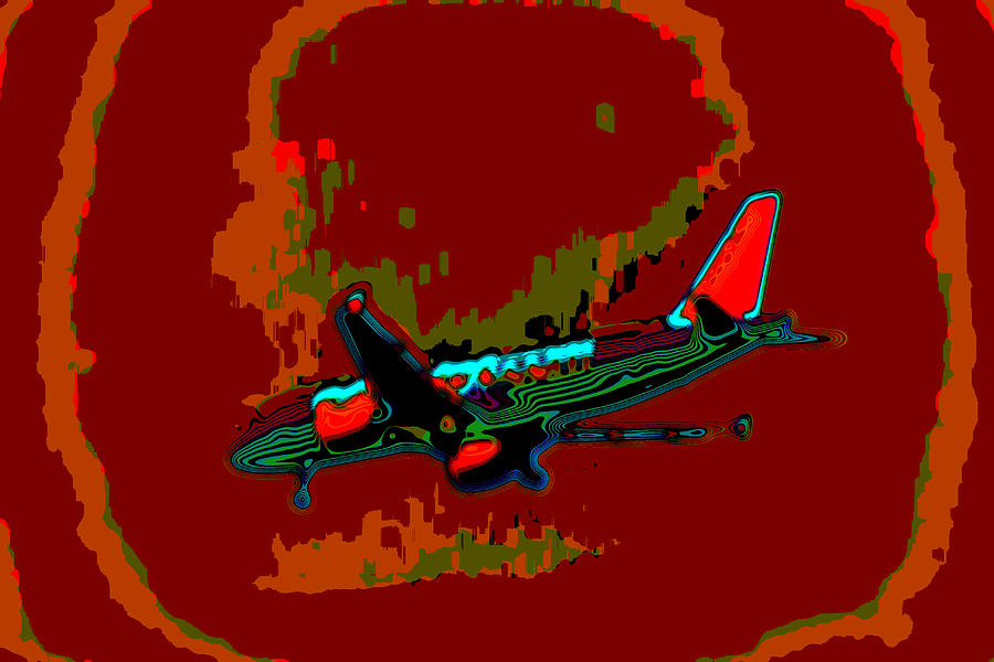 Jet Aeroplane in Hdr Painting by Doc Braham