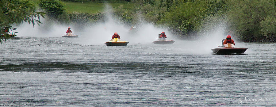 Jet Boat Races on the Rogue Photograph by Mick Anderson