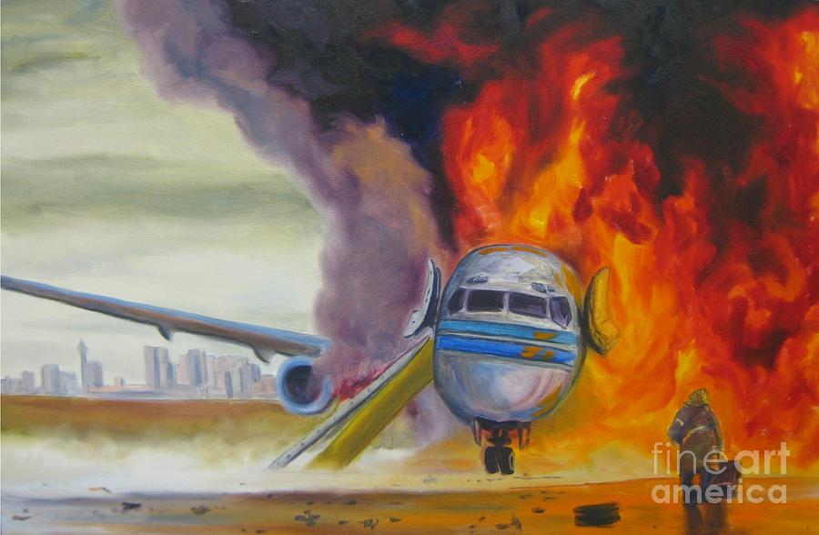Jet Painting - Jet Fire  by John Malone