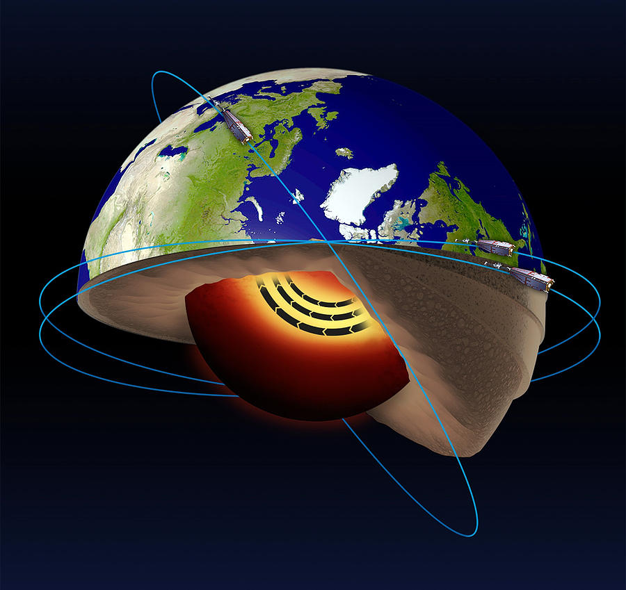 Jet Stream In The Earths Core Photograph by Science Source
