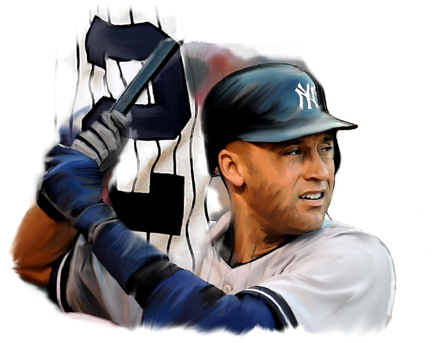 Derek Jeter 2 Painting by Iconic Images Art Gallery David Pucciarelli