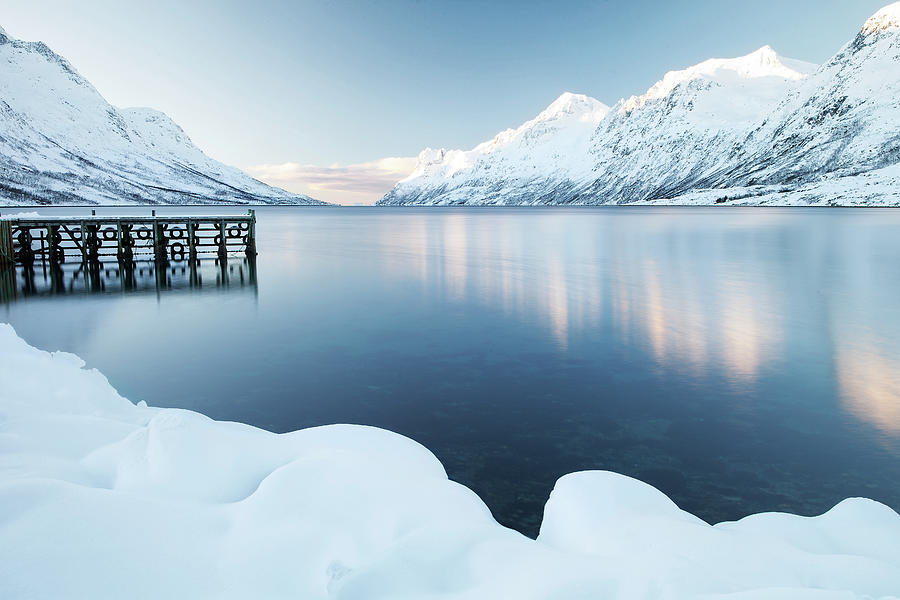 Jetty At Ersfjordbotn In Norway Photograph by Getty Images