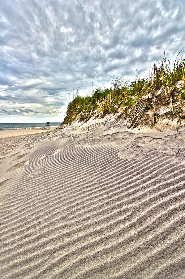 Jetty Four Dune Stripes Photograph by Robert Seifert