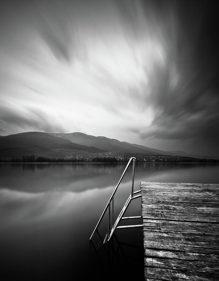 Jetty On Lake Photograph by Adempercem