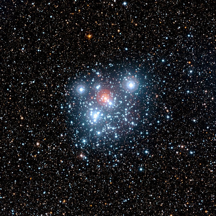 Jewel Box Star Cluster Photograph by European Southern Observatory