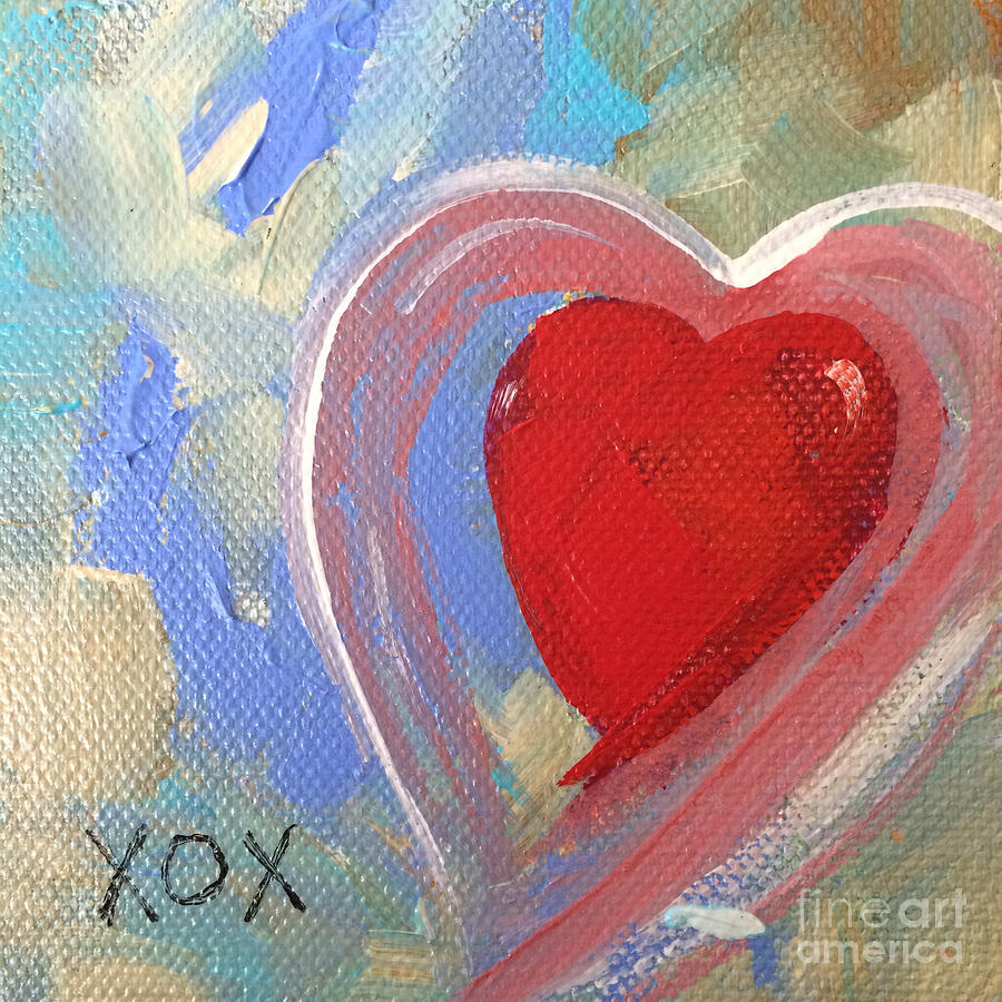 Jewel Heart Painting by Robin Pedrero