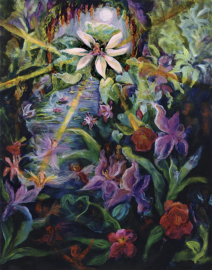 Jewel in the Lotus Painting by Shari Silvey