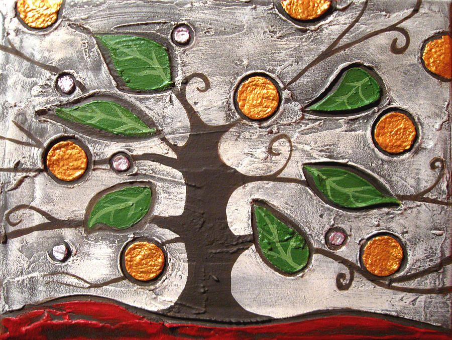 jewelled tree wall art