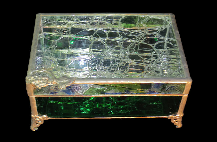 Jewelry Box Glass Art - Jewelry Box by Julie Turner