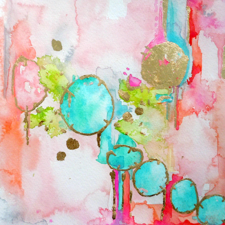 Abstract Painting - Jewels by Roleen  Senic