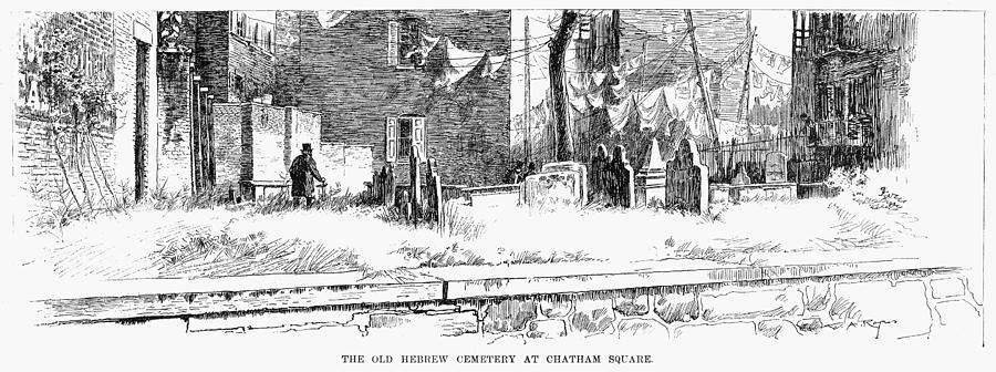 City Drawing - Jewish Cemetery, 1891 by Granger