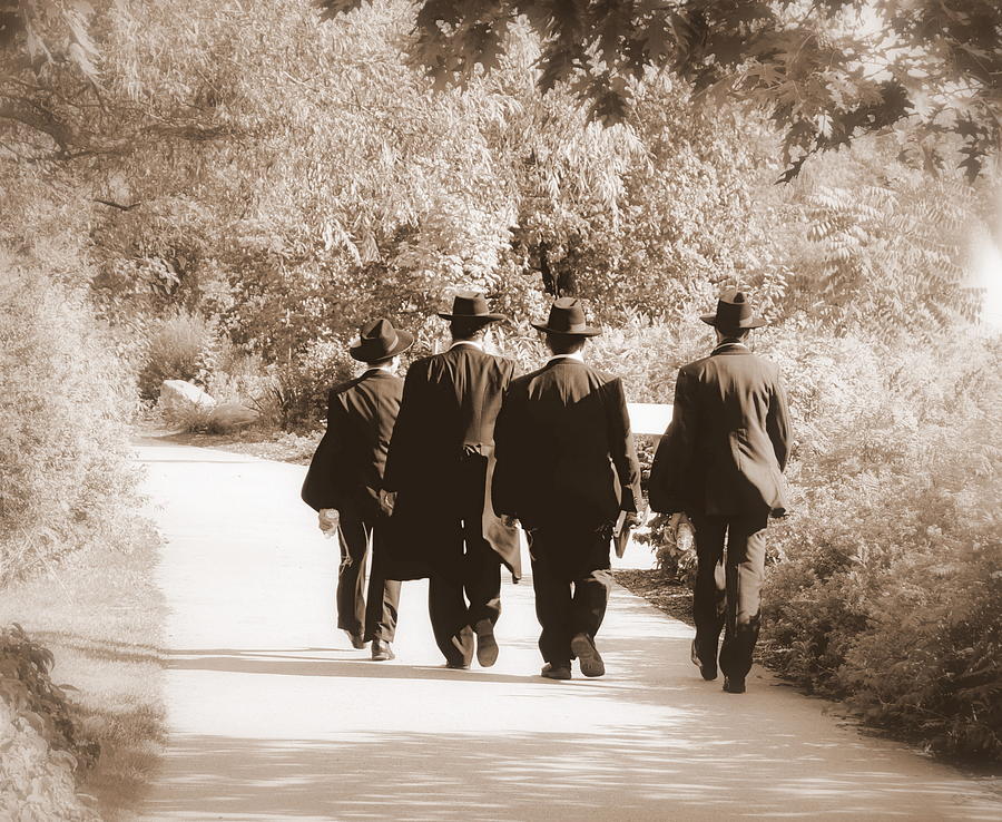 Jews in the Park Photograph by Valentino Visentini