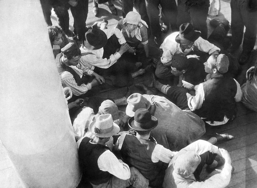 Black And White Photograph - Jews Emigrate To South America by Underwood Archives
