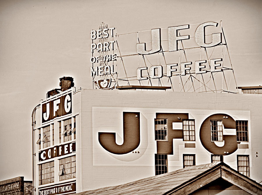 JFG Coffee Sign Photograph by Sharon Popek